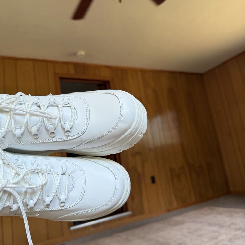 Windsor Smith Chunky Platform Lace-Up Sneakers in White - Picture 14 of 16